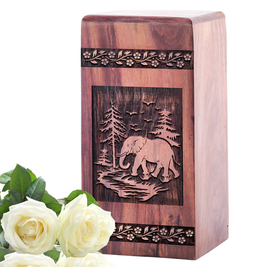 Elephant Urn Size 5 Inch 5”(H) x 3”(W) x 3”(L)