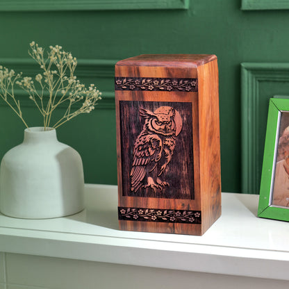 Owl Urn Size 14 Inch 14”(H) x 7.5”(W) x 7.5”(L)
