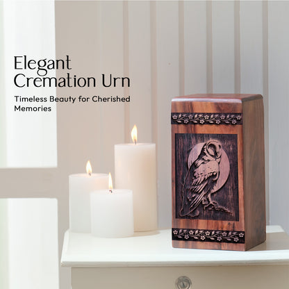 Owl Urn Size 10 Inch 10”(H) x 5.5”(W) x 5.5”(L)