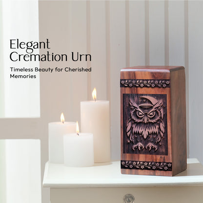 Owl Urn Size 10 Inch 10”(H) x 5.5”(W) x 5.5”(L)