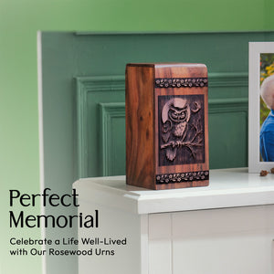 Owl Urn Size 11.25(H)x6.25(W)x6.25(L)Inches