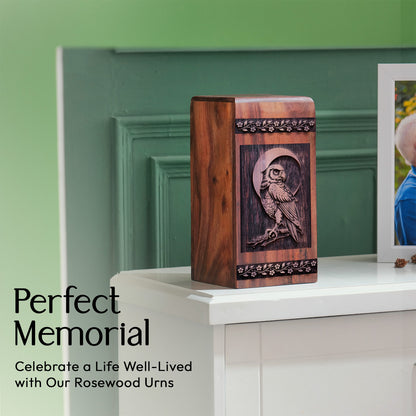 Owl Urn Size 11.25 Inch 11.25”(H) x 6.25”(W) x 6.25”(L)