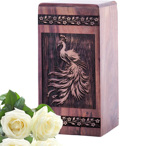 peacock Urn Size 5(H)x3(W)x3(L)Inches