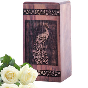 peacock Urn Size 5(H)x3(W)x3(L)Inches