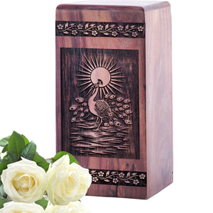 peacock Urn Size 5(H)x3(W)x3(L)Inches