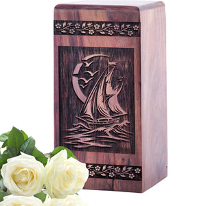 sailboat Urn Size 5(H)x3(W)x3(L)Inches
