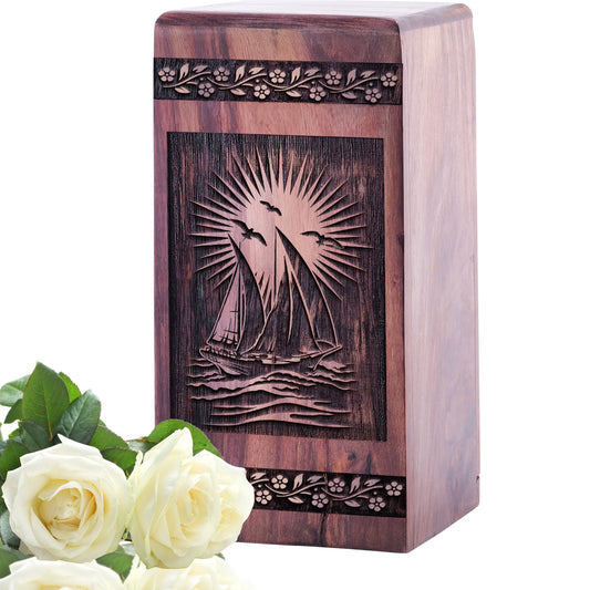 sailboat Urn Size 5 Inch 5”(H) x 3”(W) x 3”(L)