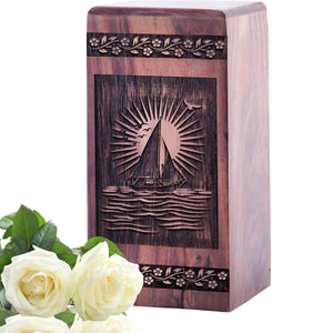 sailboat Urn Size 5(H)x3(W)x3(L)Inches