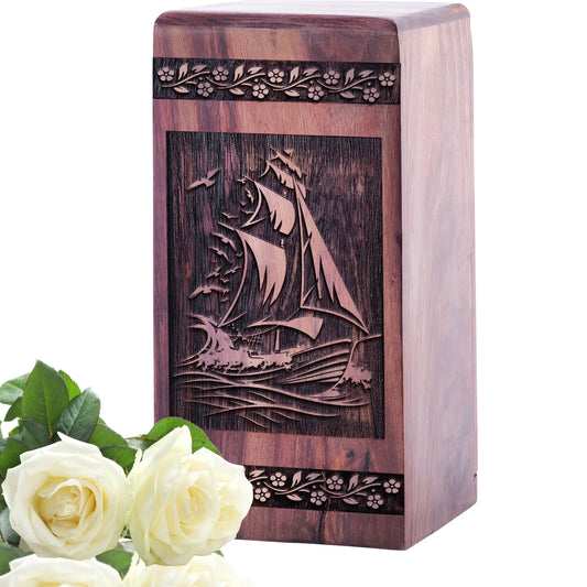 sailboat Urn Size 5 Inch 5”(H) x 3”(W) x 3”(L)