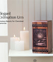 Large Wooden Sunset Beach Memorial Urn for Human Cremation Box