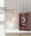 Small Wooden Sunset Beach Keepsake Urn for Cremation Ashes