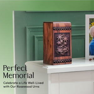 sunset beach Urn Size 11.25(H)x6.25(W)x6.25(L)Inches