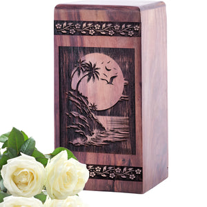 sunset beach Urn Size 5(H)x3(W)x3(L)Inches