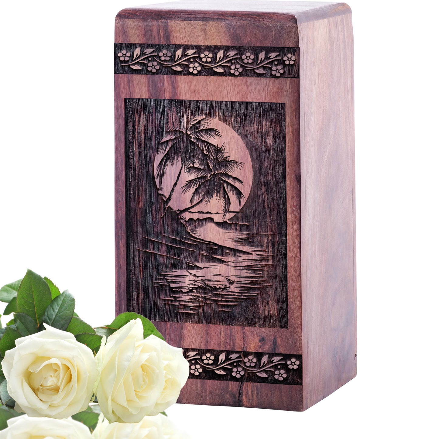 sunset beach Urn Size 5 Inch 5”(H) x 3”(W) x 3”(L)