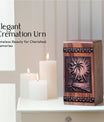 Wood Cremation Urn for Burial with Sunset Beach Memorial Urn