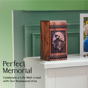 sunset beach Urn Size 11.25(H)x6.25(W)x6.25(L)Inches
