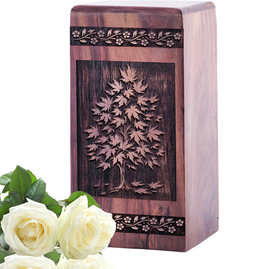 maple tree Urn Size 5 Inch 5”(H) x 3”(W) x 3”(L)