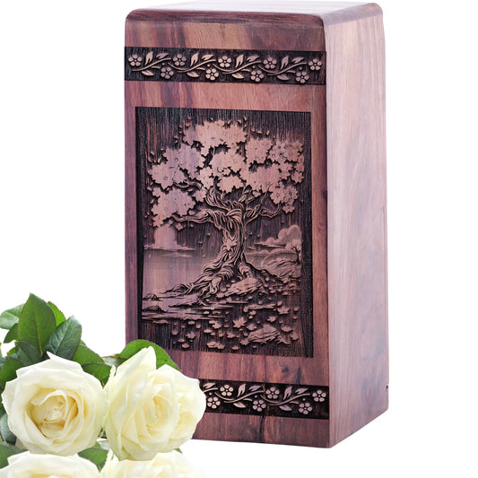 maple tree Urn Size 5 Inch 5”(H) x 3”(W) x 3”(L)