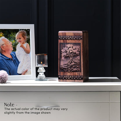 maple tree Urn Size 8 Inch 8”(H) x 4.7”(W) x 4.7”(L)