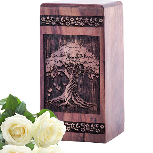 maple tree Urn Size 5 Inch 5”(H) x 3”(W) x 3”(L)