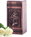 Mini Wooden Mermaid Urn for Burial and Cremation Ashes