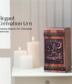 Beautiful Wooden Cremation Urn with Mermaid urn for Ashes