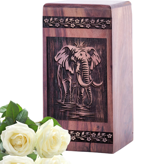 elephant Urn Size 5 Inch 5”(H) x 3”(W) x 3”(L)