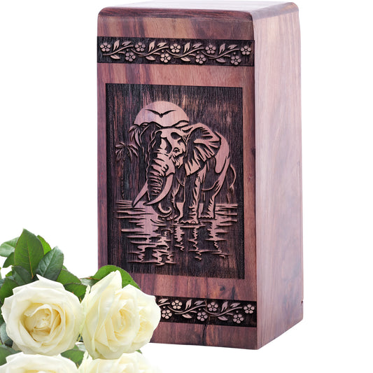elephant Urn Size 5 Inch 5”(H) x 3”(W) x 3”(L)