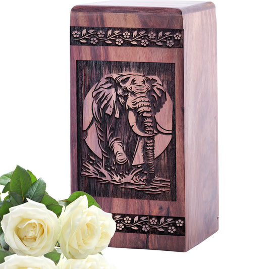 elephant Urn Size 5 Inch 5”(H) x 3”(W) x 3”(L)