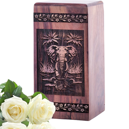 elephant Urn Size 5 Inch 5”(H) x 3”(W) x 3”(L)