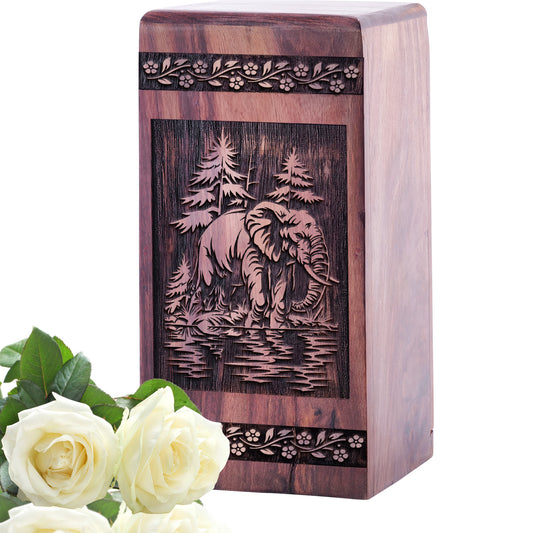 elephant Urn Size 5 Inch 5”(H) x 3”(W) x 3”(L)