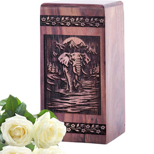 elephant Urn Size 5(H)x3(W)x3(L)Inches