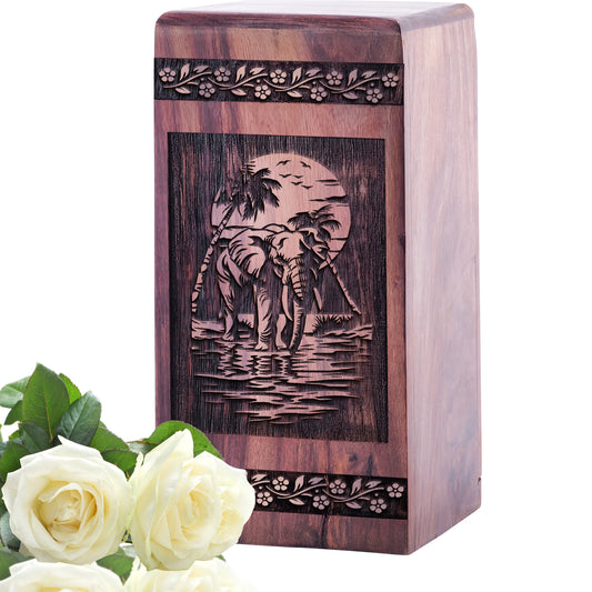 elephant Urn Size 5 Inch 5”(H) x 3”(W) x 3”(L)