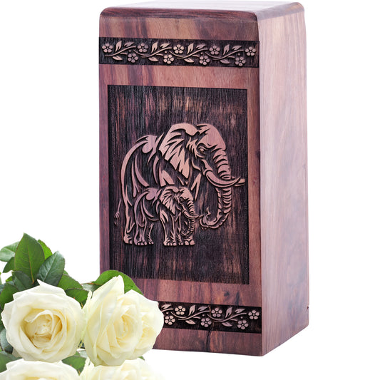 elephant Urn Size 5 Inch 5”(H) x 3”(W) x 3”(L)