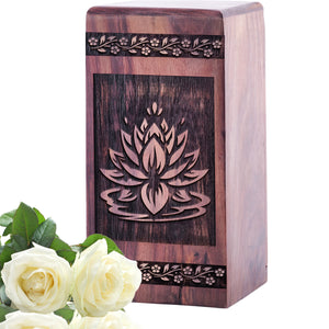 lotus flower Urn Size 5(H)x3(W)x3(L)Inches