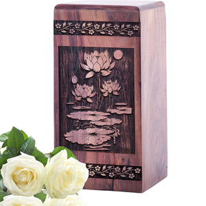 lotus flower Urn Size 5(H)x3(W)x3(L)Inches