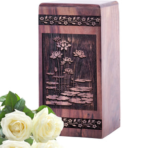 lotus flower Urn Size 5(H)x3(W)x3(L)Inches