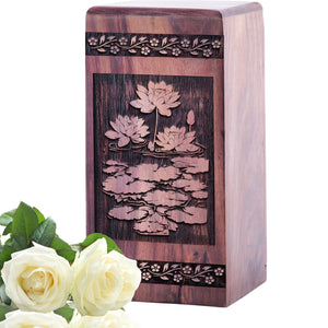 lotus flower Urn Size 5(H)x3(W)x3(L)Inches