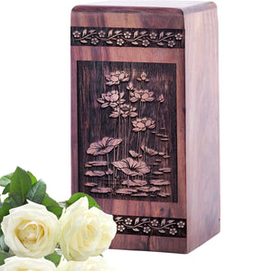 lotus flower Urn Size 5(H)x3(W)x3(L)Inches
