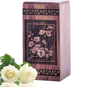 Cherry Blossoms Urn Size 5(H)x3(W)x3(L)Inches