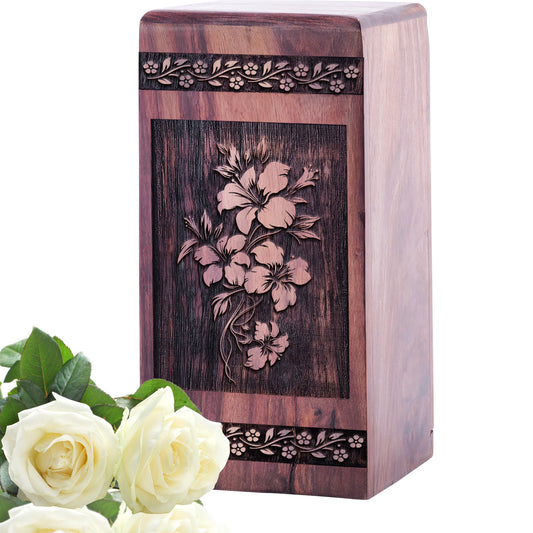 Cherry Blossoms Urn Size 5 Inch 5”(H) x 3”(W) x 3”(L)