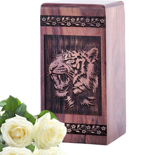 tiger Urn Size 5 Inch 5”(H) x 3”(W) x 3”(L)