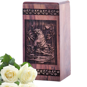 tiger Urn Size 5(H)x3(W)x3(L)Inches
