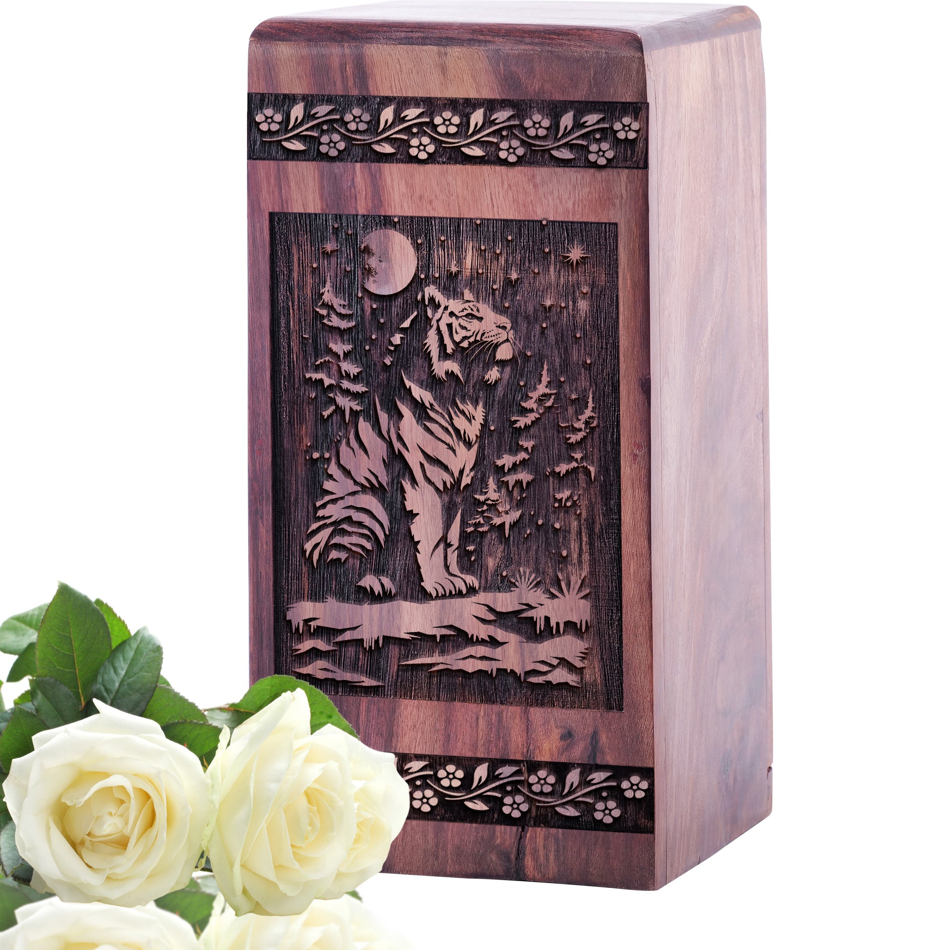 tiger Urn Size 5 Inch 5”(H) x 3”(W) x 3”(L)