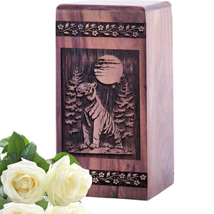 tiger Urn Size 5(H)x3(W)x3(L)Inches