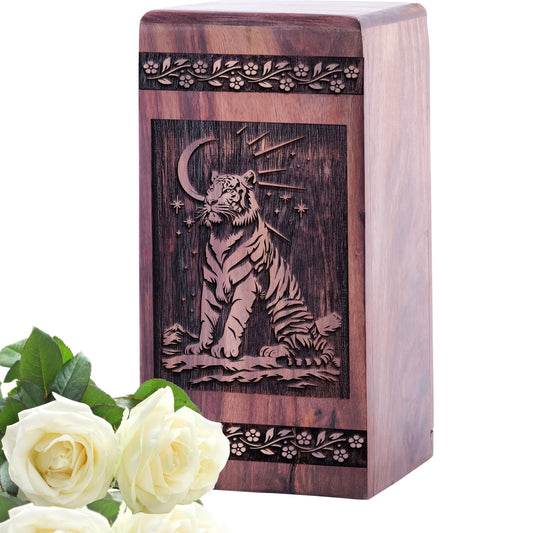 tiger Urn Size 5 Inch 5”(H) x 3”(W) x 3”(L)