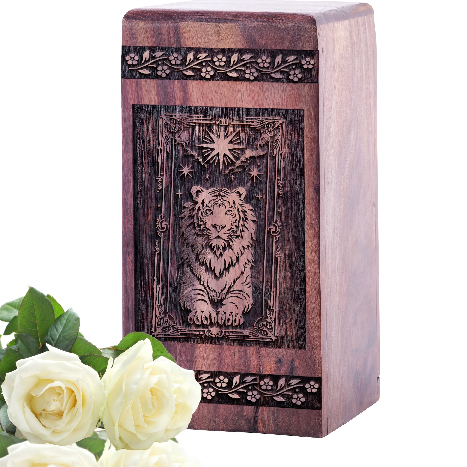 tiger Urn Size 5 Inch 5”(H) x 3”(W) x 3”(L)