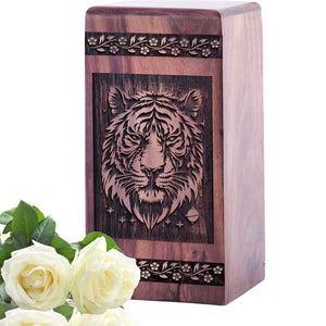 tiger Urn Size 5(H)x3(W)x3(L)Inches