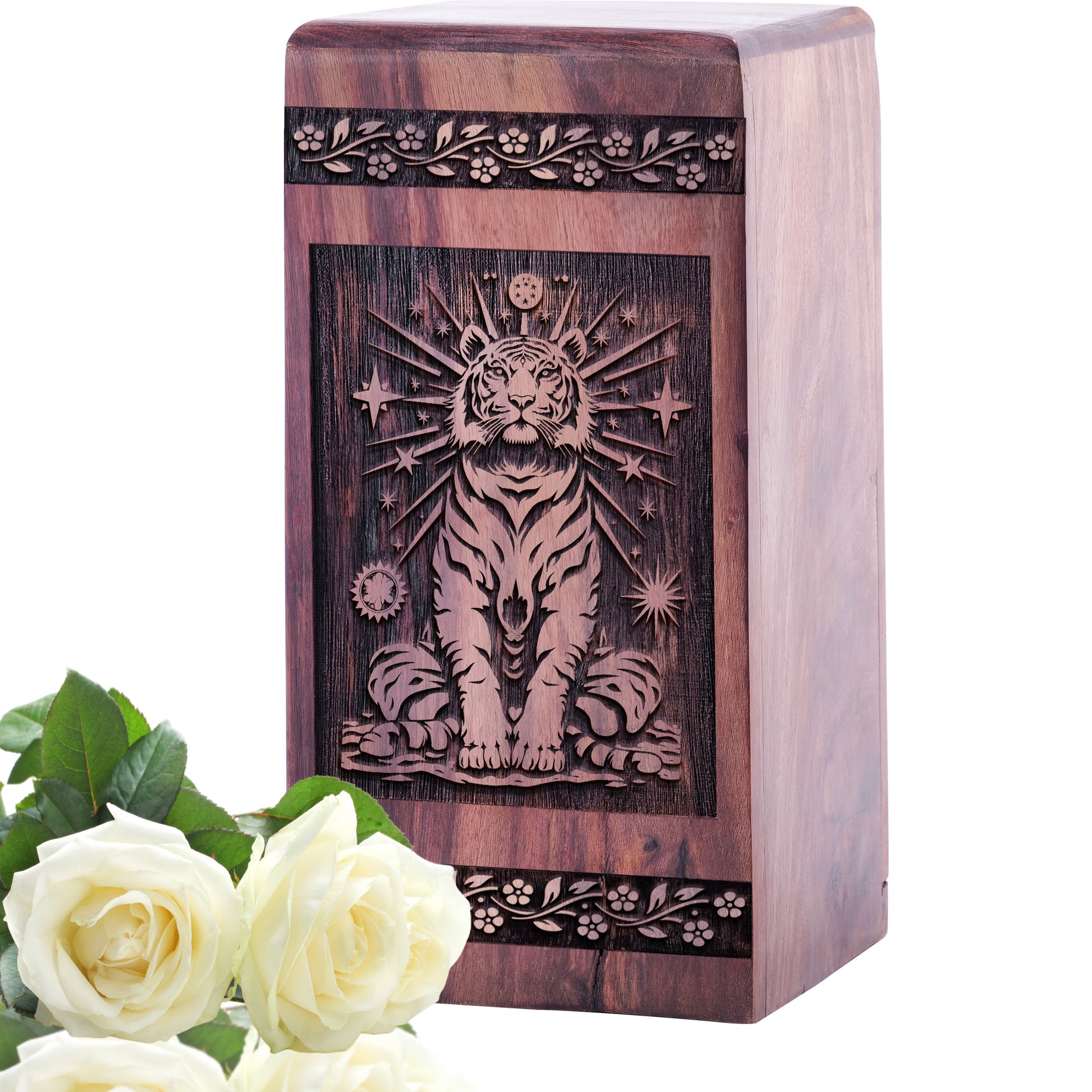 tiger Urn Size 5 Inch 5”(H) x 3”(W) x 3”(L)