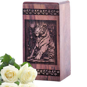 tiger Urn Size 5(H)x3(W)x3(L)Inches